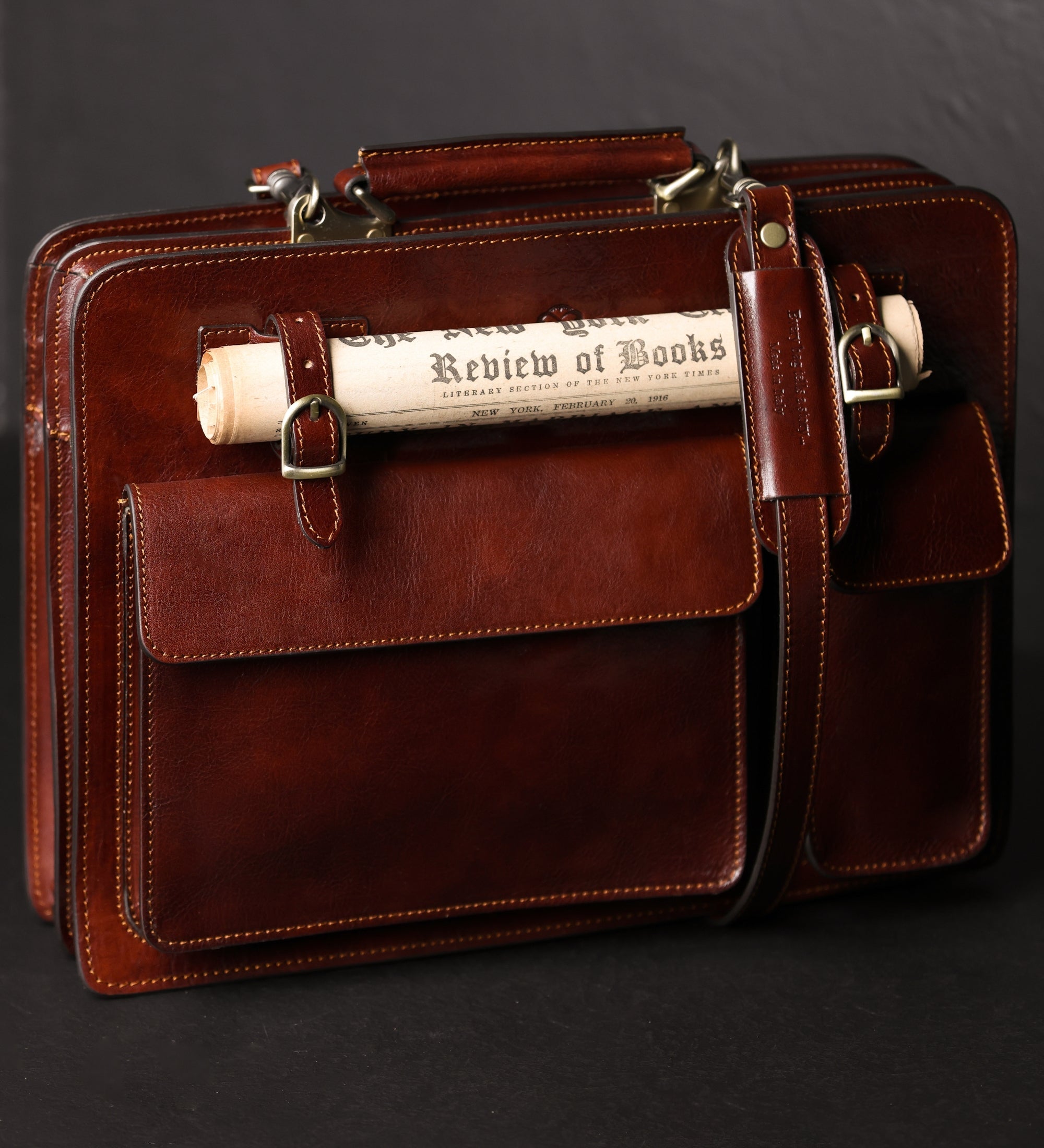 Leren satchel tas aktetas - The Prophet