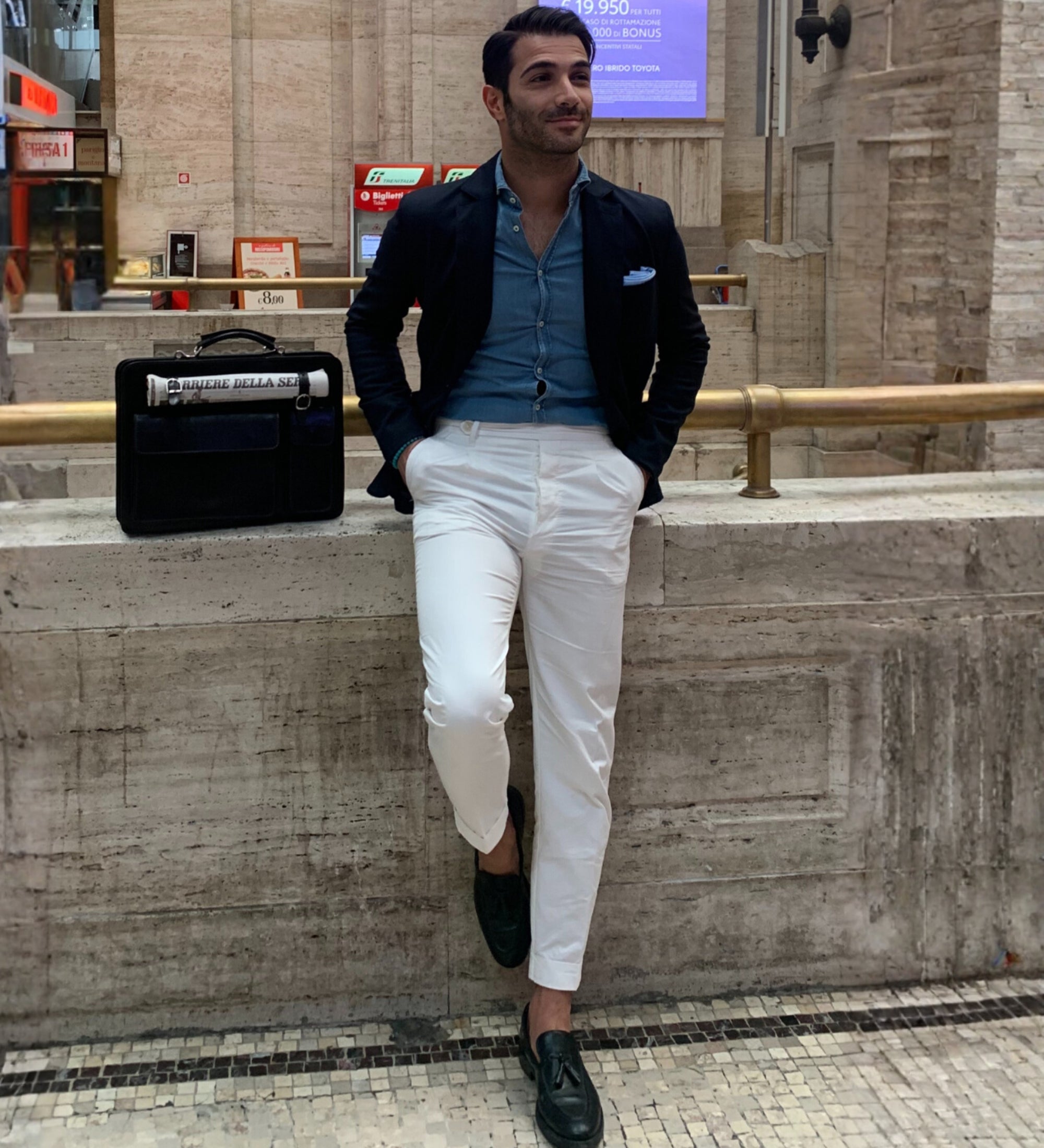 Leren satchel tas aktetas - The Prophet