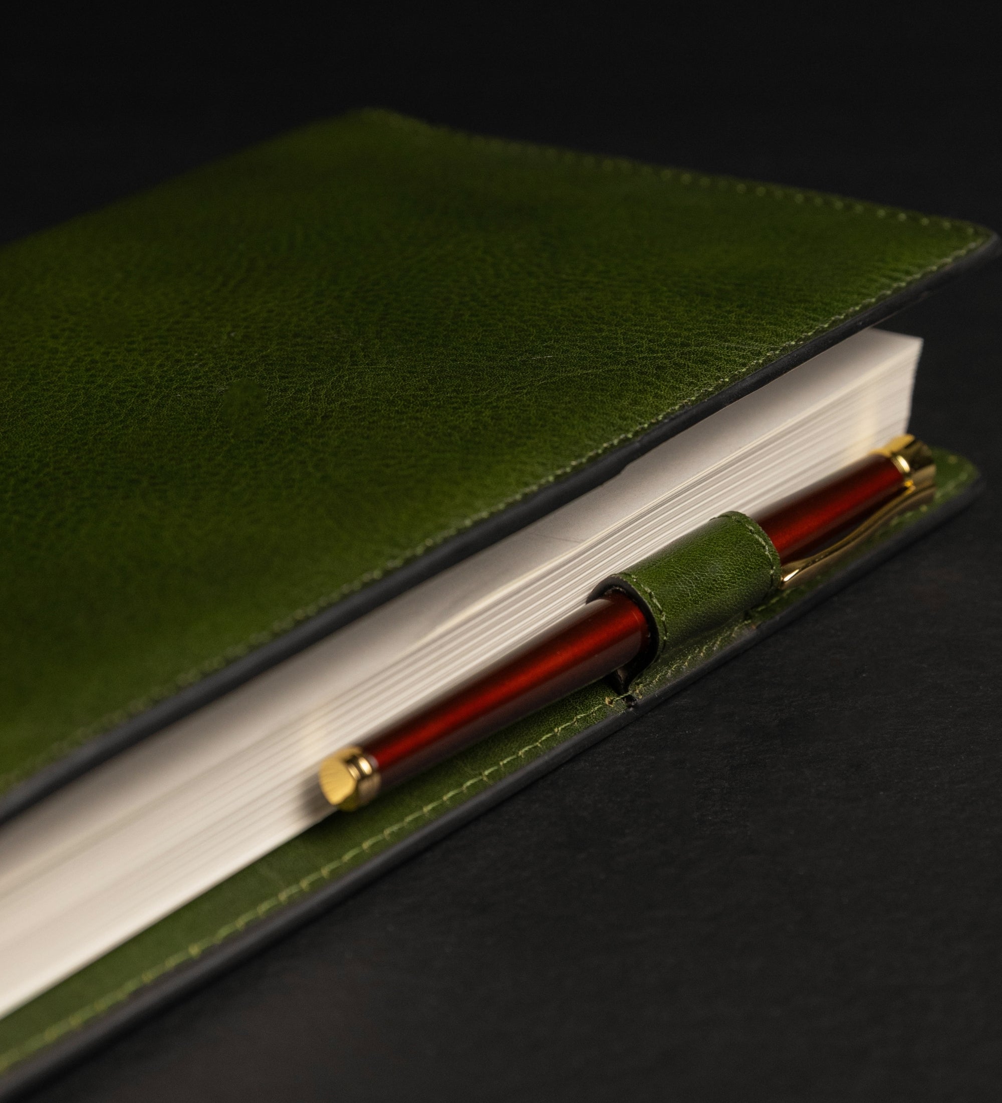 Leren notitieboek met navulbaar A5 notitieblok - The Diary of a Nobody