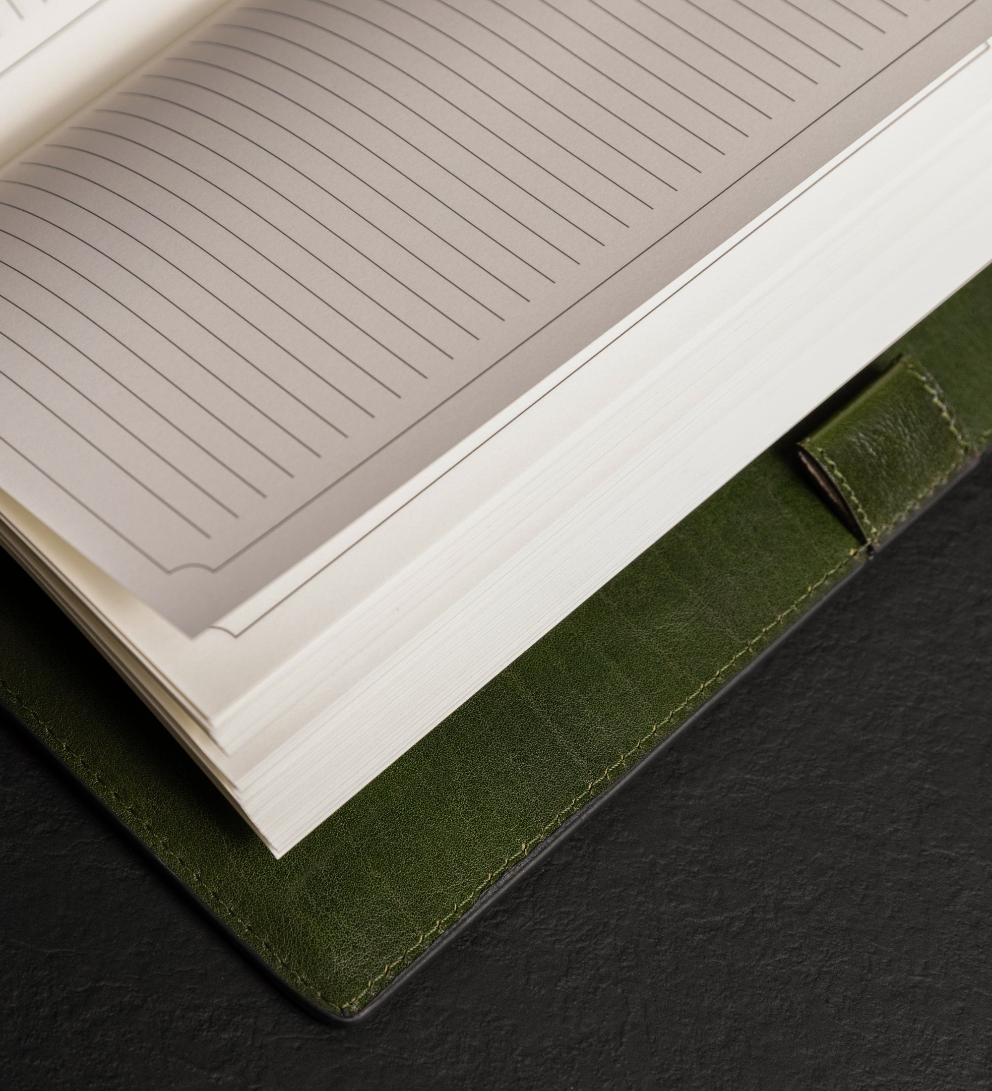 Leren notitieboek met navulbaar A5 notitieblok - The Diary of a Nobody
