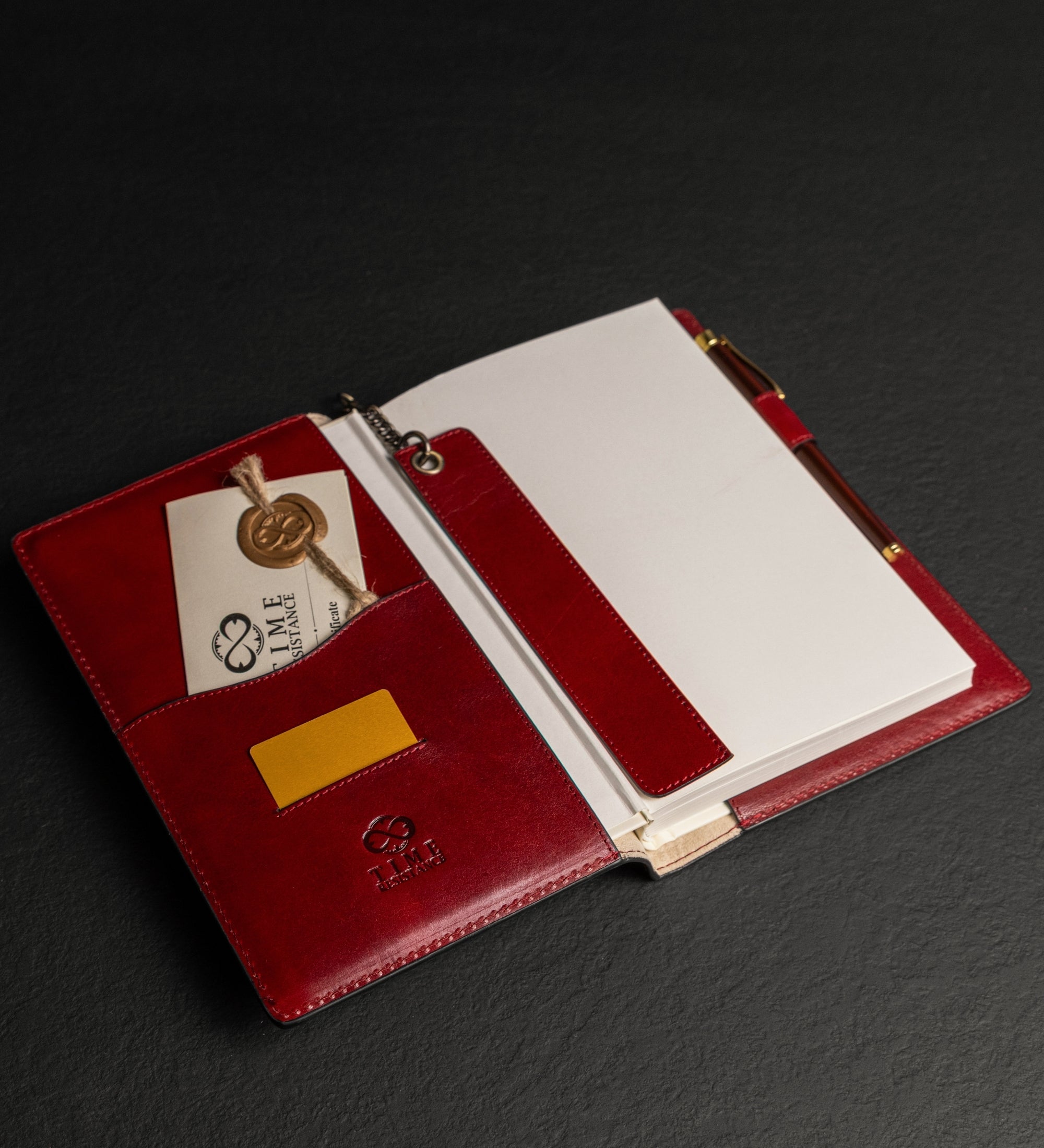 Leren notitieboek met navulbaar A5 notitieblok - The Diary of a Nobody