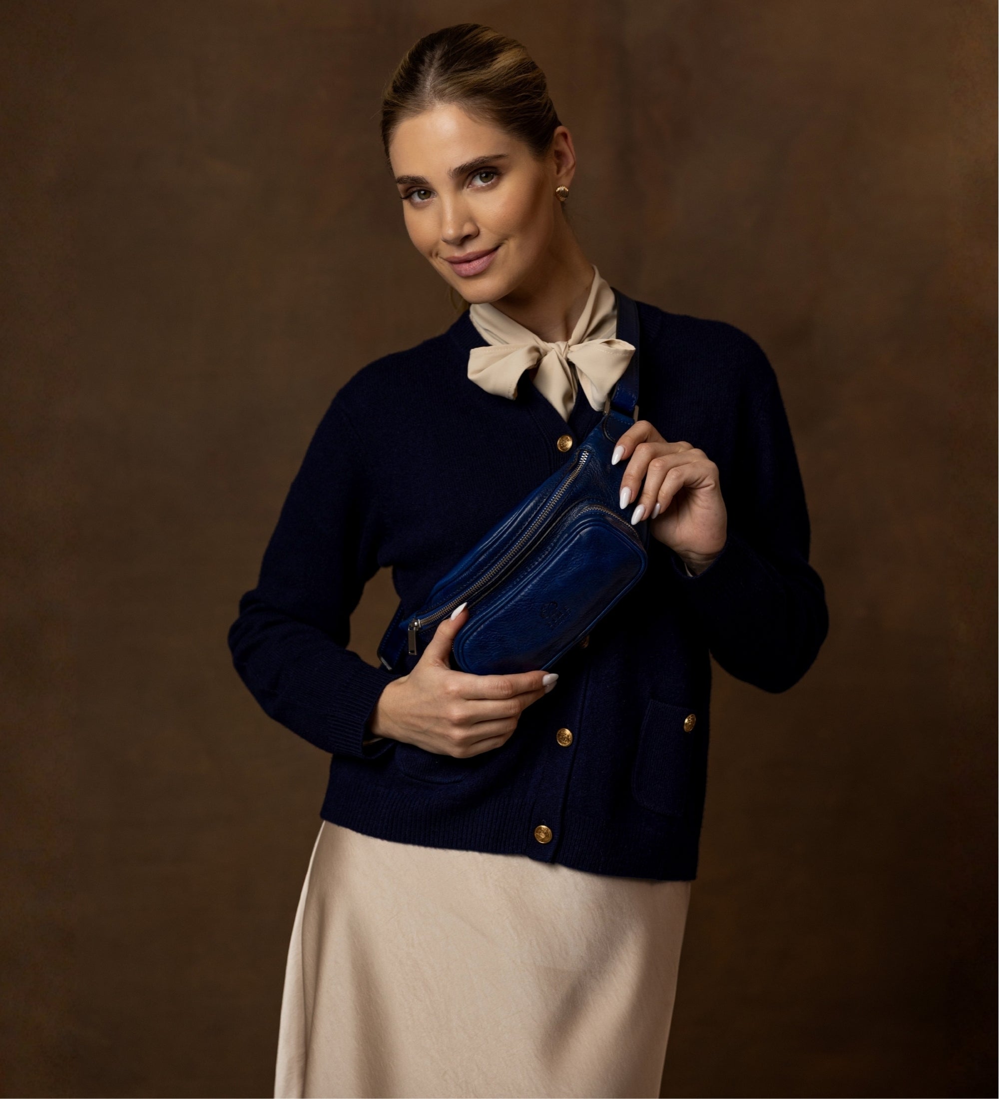Leren sling bag heuptas voor dames - Independent People