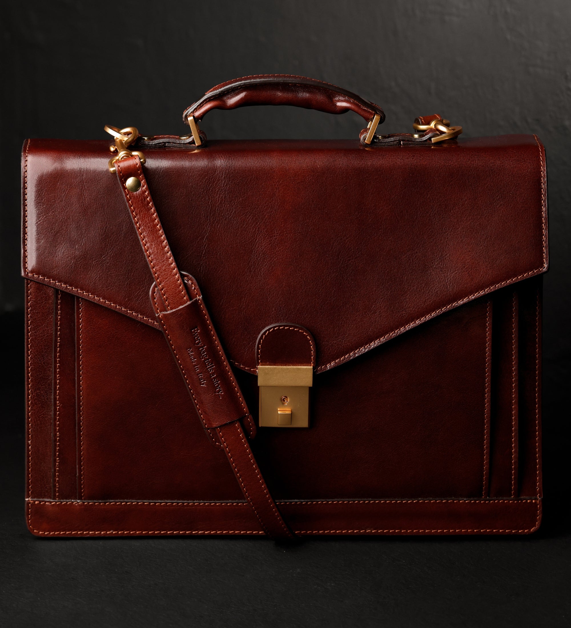 Klassiek design leren aktetas - The Magus